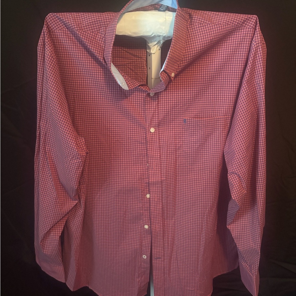 Izod Red and Blue Plaid Shirt